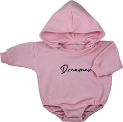 Babyjogger-body med hætte Koala Dreamer lyserød