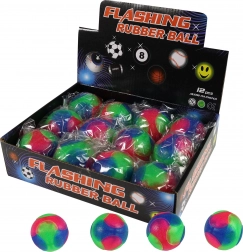 Hoppebold med farvet lys