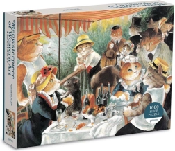 Galison puslespil Morgenmad for roere med katte 1000 brikker