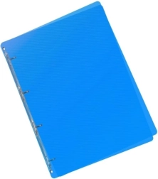 Blå A5 mappe med ringmekanisme