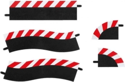 ydre kantstykker til pit lane til racerbane carrera evolution/digital 132/124, sæt med 5 stk