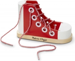 træsko med snørebånd MELISSA & DOUG til træning i at binde snørebånd