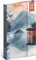 Ugekalender 2026 Japan 13x21 cm med magnetlukning