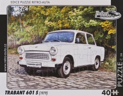 Retro puslespil Trabant 601 S 40 brikker