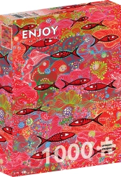 Puslespil Hluboká Rød 1000 brikker