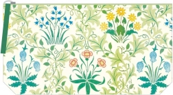 Broderet kosmetikpung med Svaleurt-motiv af William Morris