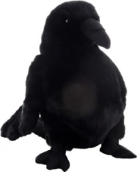 Miljøvenlig plysbamse ravne-hånddukke