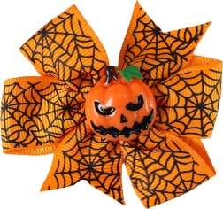 Hårspænde Orange Græskar