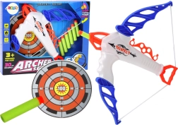 Bue med målskive til skumpile med sugekop, 6 stk.