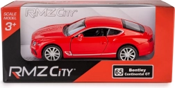 Metalmodelbil RMZ City Bentley Continental GT 1:39 rød