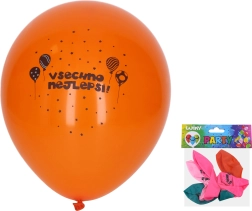 Oppustelige balloner Tillykke med fødselsdagen 30 cm - 5 stk.