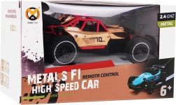 Guldfarvet metalbil med fjernstyring