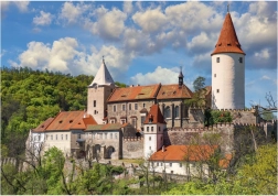 Dino puslespil borg Křivoklát 100 XL brikker