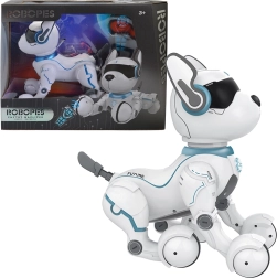 Interaktiv robot-hund med stemmestyring og fjernbetjening
