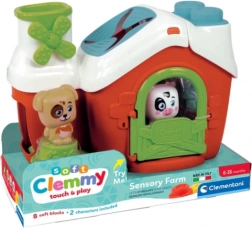Clemmy sansefarm – sorter hund og ko CLEMENTONI