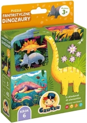 Puslespil – fantastiske dinosaurer (5×9 brikker)