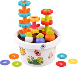 Hola Edukativ Blomsterkasse 12m+ med Legetøjssorter og Pyramide