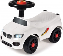 Skubbecykel uden ryglæn hvid 50 × 21,5 × 33 cm