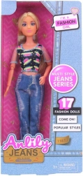 Dukken Lili i jeans 30 cm