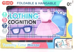 Blød 3-i-1 bog til de mindste med spejl og bidering