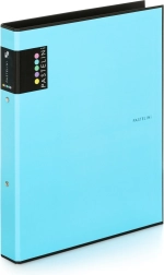 Mapper A4 PASTELINI blå, 2-rings lamineret
