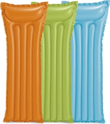 Oppustelig svømmemadras 183 × 69 cm grøn Intex