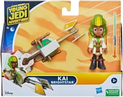 Star Wars Young Jedi Adventures – speeder og figur Kai Brightstar