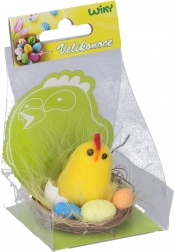 Dekorativt kylling i rede