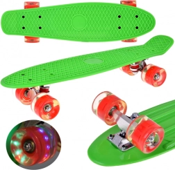 LED-skateboard med lysende hjul