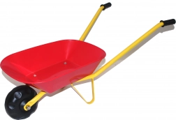 Børnetrillebør med plastbalje – rød