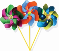 Alexander Maxi Vindmølle Farverig A (22x42 cm)