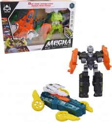 Transformerende robot med fly – sæt til børn 3+