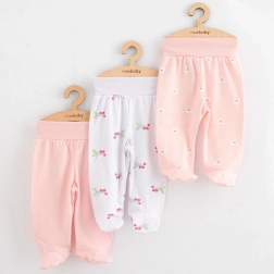 Ammende babypyjamasbukser NEW BABY Classic II, 3 stk, pige, størrelse 74 (6–9 måneder)