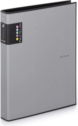 Pastelini A4 ringbind grå