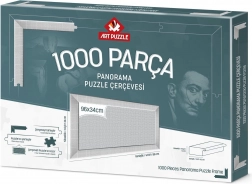 Ramme til puslespil 96x34 cm hvid