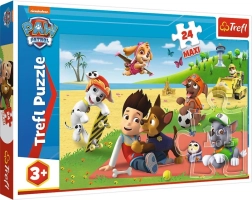 Puzzle Trefl PAW PATROL Maxi 24 brikker – Sjov på tæppet