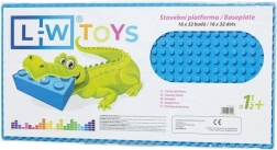 Byggeplade blå Junior 16x32 dupper