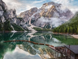 Puslespil RAVENSBURGER Lago di Braies Italien 1500 brikker