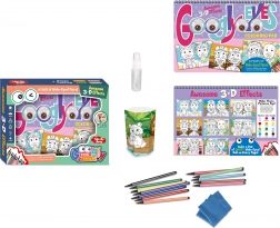 Farvebøger med 3D-briller, slettelige