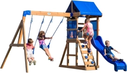 Trælegeplads Aurora Hytte med Rutsjebane