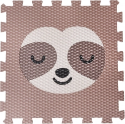 Minideckfloor dovendyr, brun med cremefarvet dovendyr