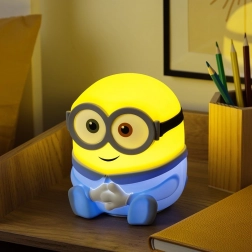 Minions natlys SquishyGlo Bob, genopladelig silikone-lampe 18 cm