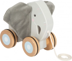 Trækslegetøj i træ Elefant med knitrene ører
