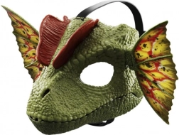 Dilophosaurus maske Jurassic World med lyde og vandeffekt