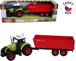 Traktor med trailer med lys og lyd