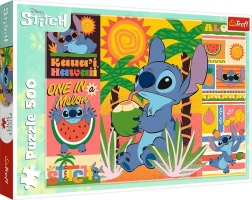 Puslespil 500 brikker LILO & STITCH – ferie med Stitch