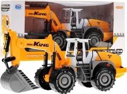 Børnegravko 3+ med bevægelig skovl og åbnbar motorhjelm