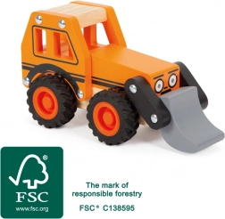 trægravemaskine SMALL FOOT med bevægelig skovl