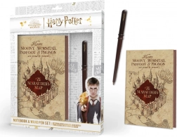 Harry Potter notesblok med tryllestav Marauders Map