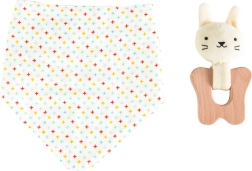 Petit Collage Sæt Kanin bidering og hagesmæk